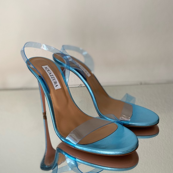 Aquazzura So Nude PVC Slingback Sandals 38.5 - Picture 12 of 14